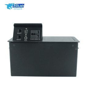 Prise <span class=keywords><strong>de</strong></span> courant escamotable multifonctionnelle universelle pour bureau à domicile, avec ports USB intégrés - Product Image 2