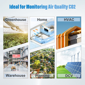 CO2 monitör karbondioksit gaz analizörü CO2 metre sıcaklık nem ölçer CO2 verici - Product Image 4