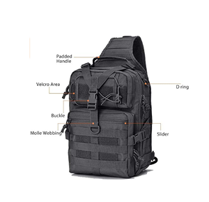 DF100 Large Capacity Single <b>Shoulder</b> Chest Bag Tactical <b>Sling</b> Bag Pack Hunting Rover <b>Shoulder</b> <b>Sling</b> Backpack Molle Assault Rang - Product Image 5