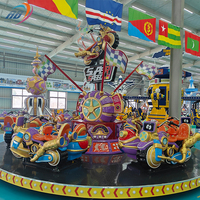 Manège de fête foraine, jeu familial, machine à thème, voiture tournante folle, parc d'attractions pour enfants en plein air
