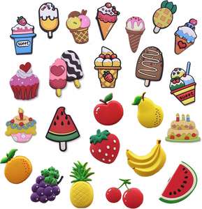 Imanes de nevera con diseño de frutas y helados, estilo Art Deco, ecológicos, ligeros, decoración para el hogar, regalo de PVC - Product Image 6