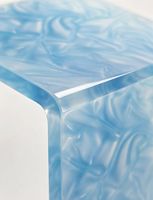 Plaque acrylique motif tourbillon bleu marbre, panneau PMMA transparent à motif nuage pour la décoration, découpable