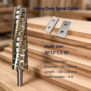 หัวตัดไม้แบบเกลียวสำหรับงานหนัก DH Woodworking Tool ใบมีดไพลน์เนอร์สำหรับงานเบา หัวตัดเกลียวสำหรับงานไม้ - Product Image 4