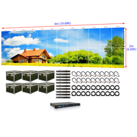 P1.953 Kiralık LED Ekran Duvarı 6m X 2m Yüksek Çözünürlüklü LED Ekran 1.9mm Etkinlikler İçin LED Ekran Paneli 20ft X 7ft