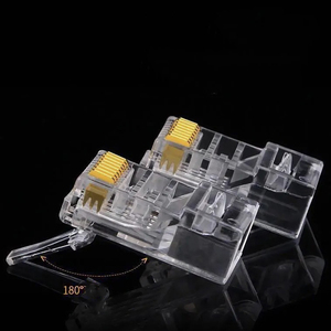 Connecteur RJ45 blindé Cat6 50U FU/1U/3U Boot 23-26AWG pour câble, lot de 100 pièces, approvisionnement direct usine, norme TIA/EIA GLGW AP-S-03W - Product Image 4