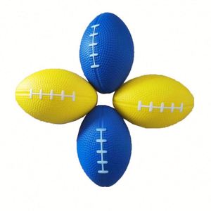 Wholesale Soft PU Football & Rugby <b>Balls</b> Customized Logo <b>Squeeze</b> Toys Kid's Sports Training OEM PU Rugby Promotional Gifts - Product Image 3
