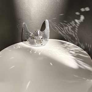 <b>Mirror</b> Mask Diy <b>Plastic</b> Party Halloween Carnival Face Cover Reflective Sparkle Effect Fashionable Mask For Concerts And Events - Product Image 3