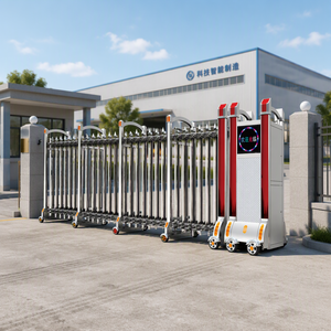 <strong>Lesta</strong> WKT-SJZ Custom Modern Design Stainless Steel Retractable Sliding Gate Electric Automatic Outdoor Remote Control - Product Image 2