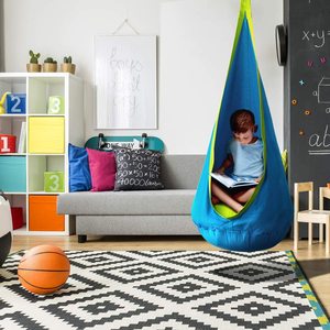 Sedia a dondolo sensoriale moderna e confortevole GSD per esterni con kit di montaggio, in tessuto, per uso generale, arredo da esterno per parchi - Product Image 3
