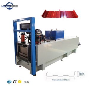 Hot Sell Tragbares Clip Lock KR18 Stehfalz Dachbahn Rollen form maschine <span class=keywords><strong>Roll</strong></span> Former - Product Image 1