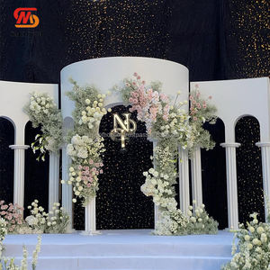 SMOOTH High Quality Modern Acrylic Arch <b>Backdrop</b> Stand Frame White for Wedding Decoration - Product Image 2