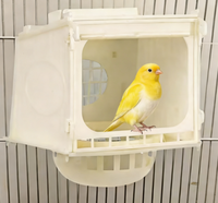 Nid de reproduction et d'éclosion multifonction en plastique Kangdarpet avec fenêtre d'observation pour petits oiseaux de compagnie, perroquets, pinsons, canaris