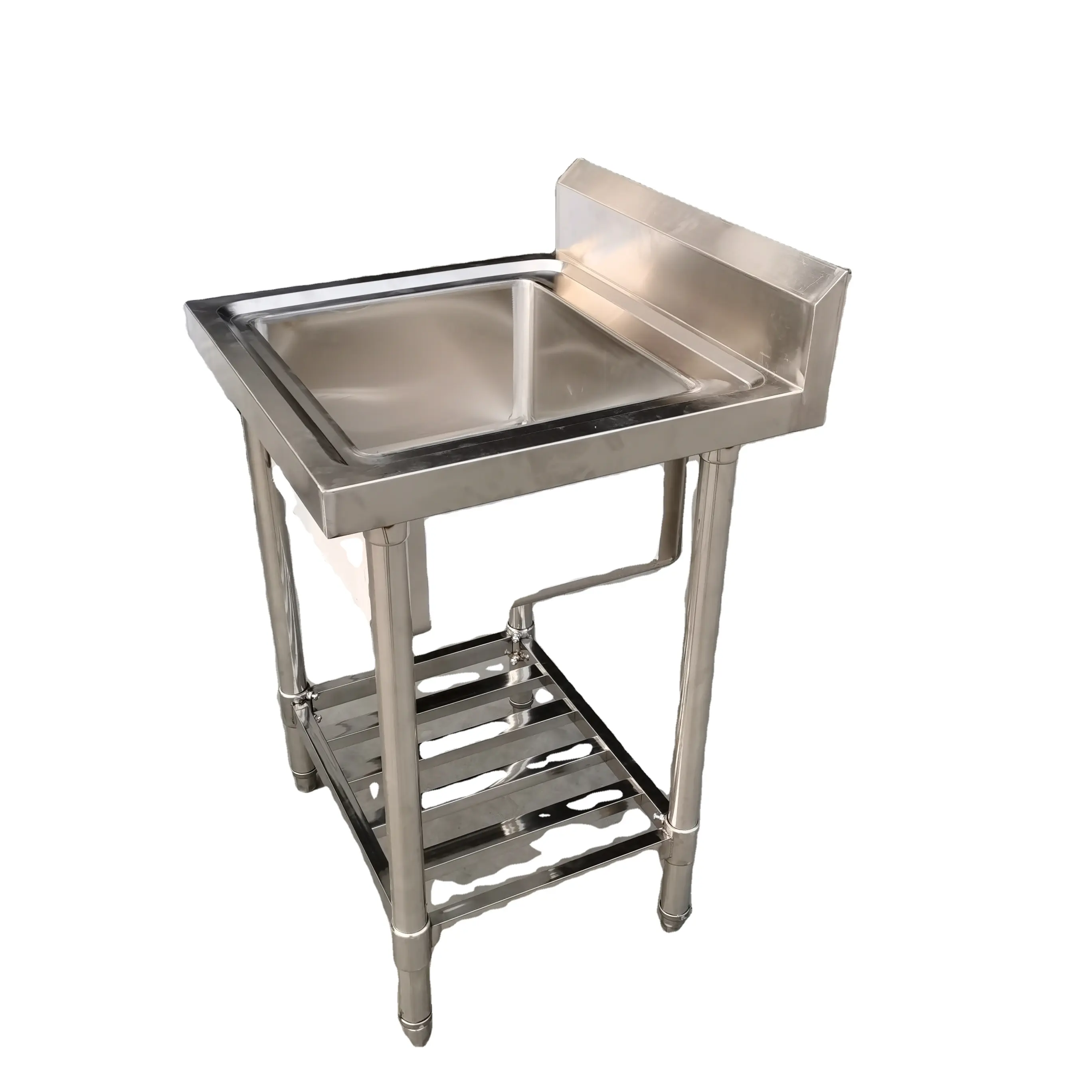 Fregadero de acero inoxidable BOHAI, fregadero de cocina individual de tazón profundo para suministros de Hotel y restaurante
