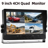 Sistema de Cámara de Reversa Portátil de Fábrica con 4 Canales AHD, Pantalla IPS de 1024x600, Grabación en Tarjeta TF, Monitoreo Digital de Reversa para 1080P, 1 Año de Garantía