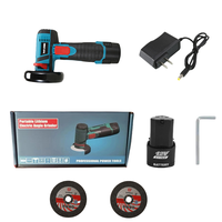 Mini meuleuse d'angle sans fil 18V petite rectifieuse de coupe portative domestique avec interrupteur à glissière calendrier électrique au Lithium