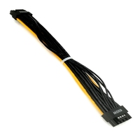 12 + 4pin ke 12 + 4pin PCIE 5.0 kabel GPU, TPE kabel ekstensi PSU laki-laki ke laki-laki 16Pin konektor untuk RTX 3090Ti RTX 4090