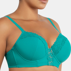 Ladymate ODM/OEM Sujetador De Talla Grande Mujer sujetador de tamaño Bikini Top con copas Demi Swim Tops Underwire traje de baño de talla grande - Product Image 3