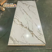 Panneau PVC imitation marbre, étanche, ignifuge, moderne, pour cuisine et salon, texture, garantie 5 ans