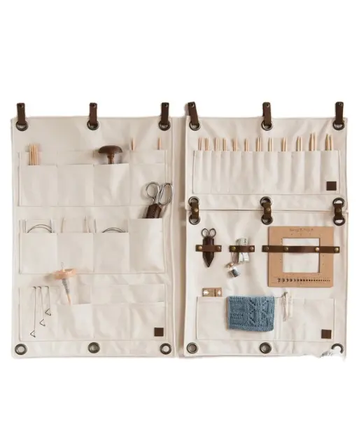 実用的な壁多層キャンバスバッグはコレクションを維持します壁ポケットオーガナイザー家庭用収納バッグ