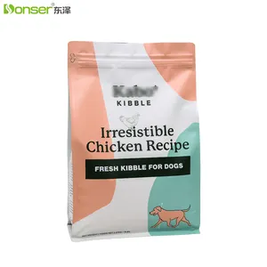 Köpek maması ambalaj fabrika toptan OEM 5 lbs özel nem geçirmez geri dönüşüm düz alt Pet gıda plastik ambalaj Mylar çantalar