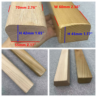 LD-Metal Beliebtes Modernes Design Holz Handgefertigte Geländer aus Roteiche und Weißeiche für Villentreppen und Treppengeländer
