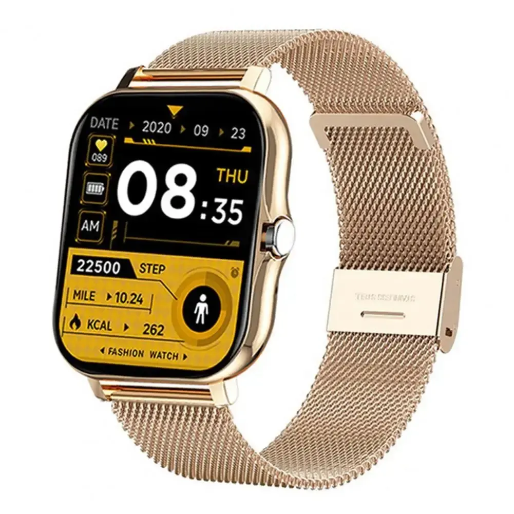 Reloj inteligente de pulsera con carga magnética, resistente al agua IP67, rastreador de ritmo cardíaco, llamada Bluetooth para Android IOS Y13