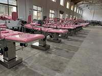 Table d'examen gynécologique hydraulique YGC2003A pour accouchement et obstétrique, lit d'examen médical pour femmes en milieu hospitalier