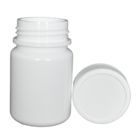 Bouteille en plastique HDPE de 50ML pour emballage pharmaceutique de pilule de comprimé de capsule de médecine solide orale avec la fabrication de bouchon à vis
