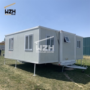 Casa de contenedores plegable Cabina plegable de 20 pies Probable Casa pequeña Casas móviles Panel solar Simple - Product Image 1