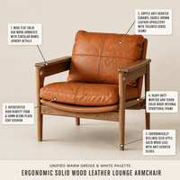 Meubles de salon Cadre en bois Cuir Loisirs Canapé simple Fauteuils