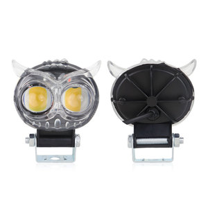 Qideguan Motorcycle <b>Spotlight</b> 70x100mm Dual Color White Yellow LED IP68 Waterproof Spot Light For Bike - Product Image 5