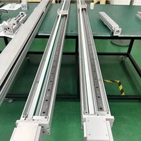 Table coulissante CNC silencieuse haute vitesse avec rail de guidage linéaire en aluminium, actionneurs à courroie synchrone, assemblage modulaire semi-fermé