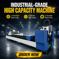 Machine de découpe laser à fibre CNC JINDAJIN 90240 3kW pour plaques et tubes, type ouvert, machine de découpe laser à fibre industrielle pour tubes
