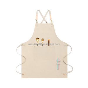 Tablier sans manches Maison d'Hermine pour femmes et hommes, 100% coton, 27,50x31,50, sangle de cou réglable, lavable en machine, mariage, chef - Product Image 1