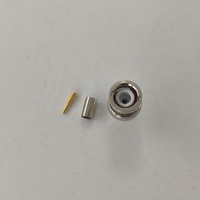 Conector Coaxial RF de 75 ohmios con Conector BNC Macho Personalizado para CCTV, Cable Coaxial 2.5C-2V, Conectores Coaxiales de Audio de 50 ohmios