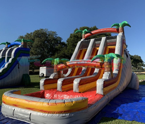 Toboganes de agua comerciales para fiesta de verano, tobogán inflable para exteriores, Castillo de salto, árbol, tobogán de agua inflable para piscina para niños - Product Image 6