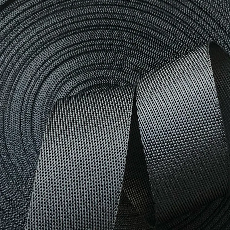 Плотная плетеная нейлоновая черная лямка 900D для сумки 10-50 мм 2 дюйма