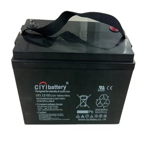 26 Years Super Strong Quality Valve Regulated Lead Acid Battery Solar Battery 12V 100Ah Gel Battery