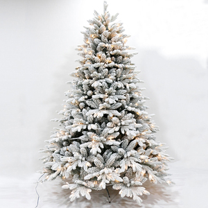 NUEVO Árbol de Navidad Artificial de PVC de Lujo con Luces LED Cálidas Automáticas, Decoración Navideña - Product Image 5