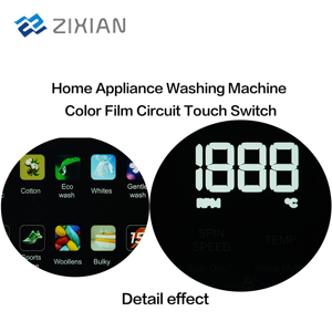 ฟิล์มป้องกันน้ำสำหรับปุ่มควบคุมเครื่องซักผ้าแบบสัมผัสสี วัสดุ PET/PC สำหรับเครื่องใช้ไฟฟ้าภายในบ้าน ใช้งานได้ 5 ล้านครั้ง - Product Image 5