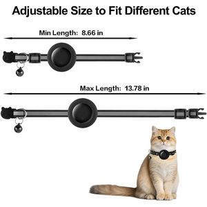 Collar Localizador para Gatos YGHFC, Negro, Impermeable, con Bluetooth y GPS, Solo para Apple Find My iOS, Localizador de Mascotas con Etiqueta de Identificación - Product Image 3