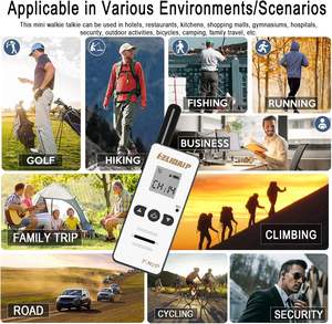 Рация HELIDA T-M2D 128CH 400-520 МГц мини двухстороннее радио гарнитура Hands Free Walkie Talkie - Product Image 6