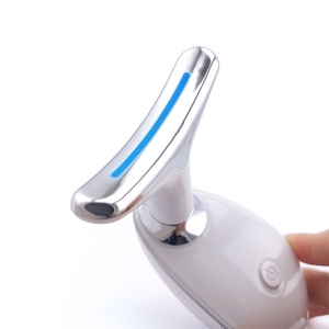 3 màu sắc cổ mặt làm săn chắc loại bỏ nếp nhăn công cụ đôi cằm rung điện xách tay <span class=keywords><strong>Microcurrent</strong></span> Mặt thắt chặt thiết bị - Product Image 4