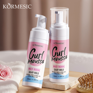 KORMESIC Marca Privada 150ml Mousse Multiusos para Rizos con Queratina Cuidado Capilar Orgánico Anti-Picazón Repara el Cabello Dañado Suaviza el Frizz OEM/ODM - Product Image 1