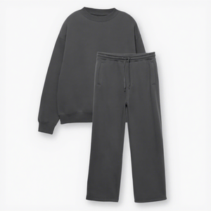 Sweat-shirt à capuche et pantalon de survêtement légers en molleton de coton 300 GSM, extensibles dans les quatre sens, respirants, écologiques, personnalisables en gros - Product Image 1