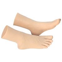 Prothèse de pied artificielle en silicone réaliste, couvre-cicatrices, pour Halloween et cosplay