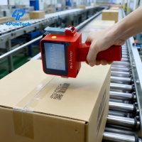 Impresora de Inyección de Tinta Portátil 4POLETECH de 12.7mm, Máquina de Codificación para Codificación Rápida de Lotes, Fecha de Caducidad de Huevos, Codificación de Botellas de Vidrio