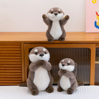 Porte-clés en peluche Otter, compagnon de sommeil, oreiller avec aimant, design main, fixation rideau, décoration, ODM OEM, logo personnalisé, cadeau