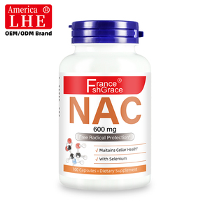Fabricante de Suplementos de NAC al por Mayor para Protección Contra Radicales Libres y Mantenimiento de la Salud Celular, 100 Cápsulas de NAC - Product Image 1
