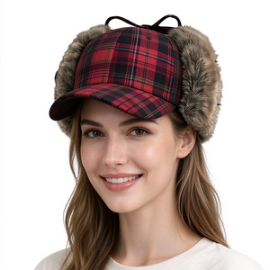 Casquette Trooper en Gros avec Visière en Fausse Fourrure et Cache-Oreilles pour Hiver, Protection Contre le Froid, Chasse, Voyage, Hommes et Femmes - Product Image 1